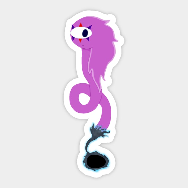 Shine Eel Sticker by TheCameraEyeDesigns